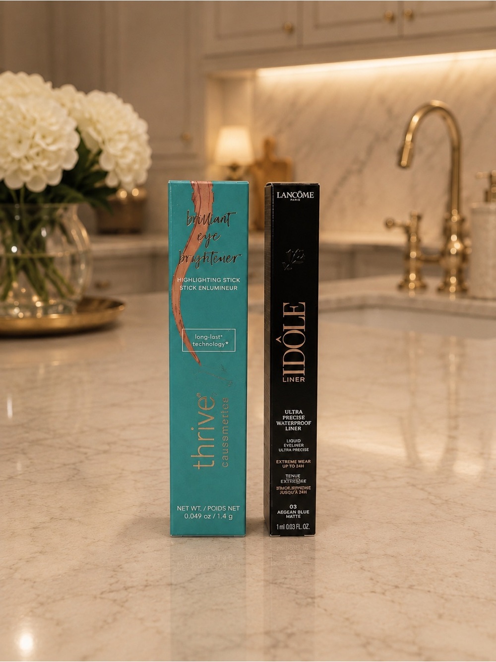 Lancôme Idôle Liner Aegean Blue + Thrive Brilliant Eye Brightener Ruth NEW